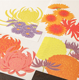 [Midori] Kami Series 紙シリーズ Fall Chrysanthemum Letter Pad + Envelopes Set