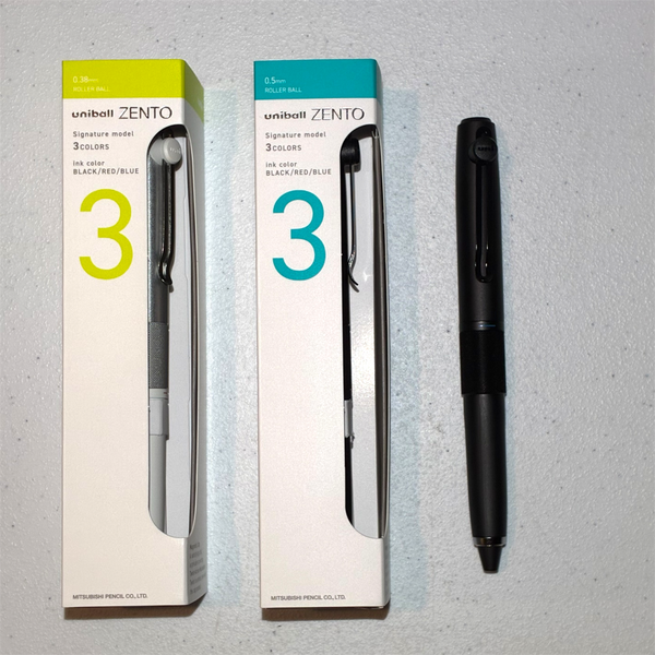 NEW [Mitsubishi] uniball ZENTO 3 Colour Signature 0.38mm + 0.5mm