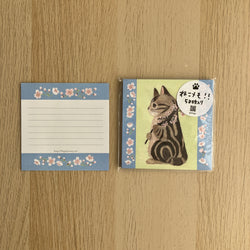 NEW [4Legs] Cat Memo Pad [with Sakura]