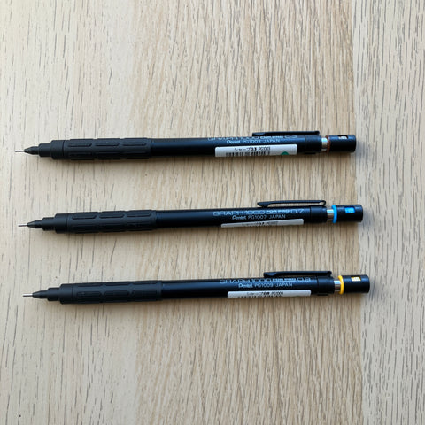 NEW [Pentel] Mechanical Pencil Graph 1000 For Pro 0.3mm + 0.4mm +0.7mm + 0.9mm