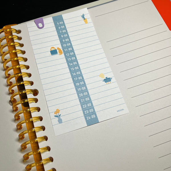 NEW [Midori] Hourly Memo Stand Pad