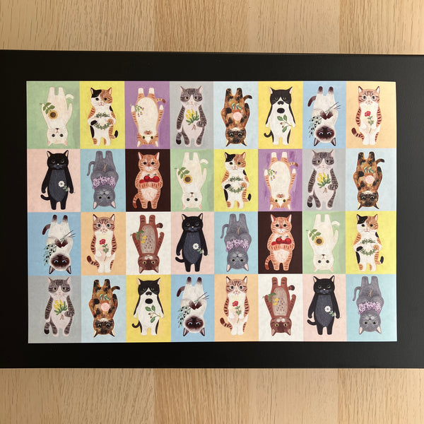 NEW [4legs] A4 Size Design Paper [Cats + Horoscope]