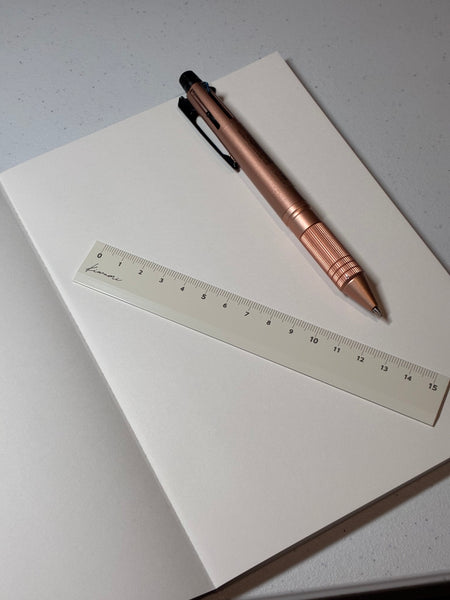 NEW [Kyoei Plastic Kiwami] Ambidextrous Ruler [15cm Aluminum]