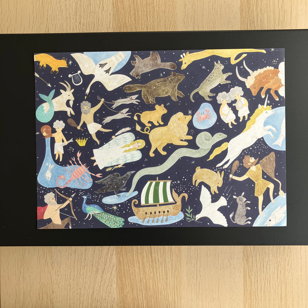 NEW [4legs] A4 Size Design Paper [Cats + Horoscope]