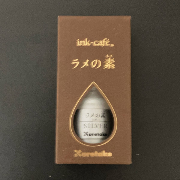 Kuretake [Ink-cafe : Drop of Shimmer : Silver + Glitter]