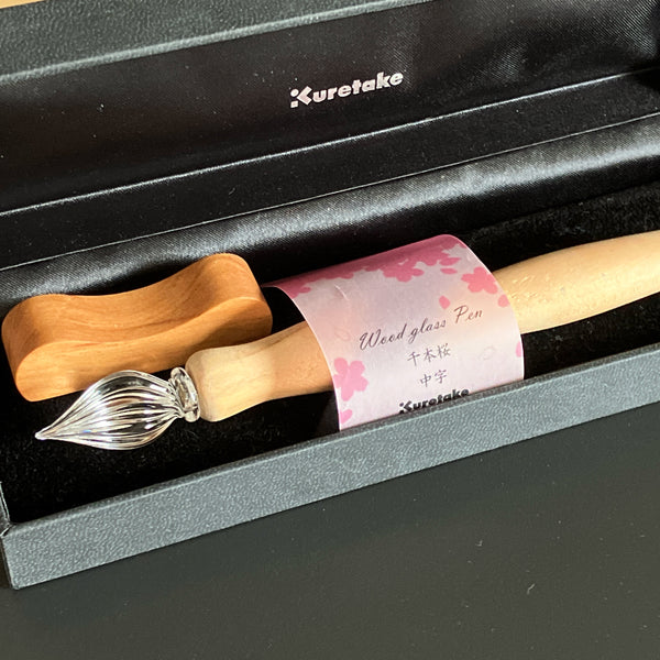 Kuretake [Wood Glass Pen : Medium Size Tip]