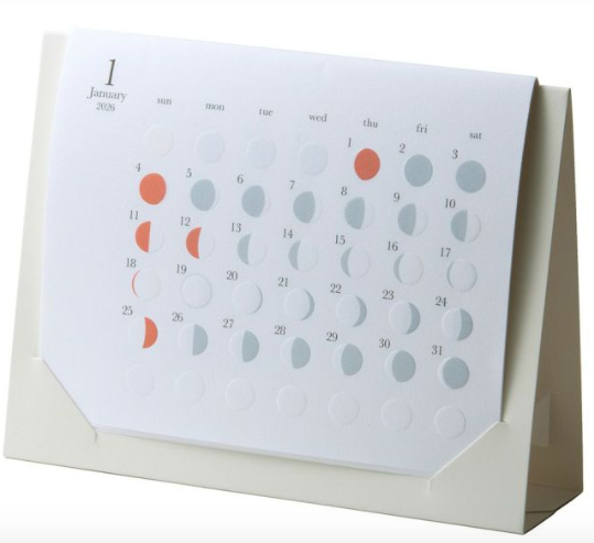 [Replug] mini The Phase of the Moon Desk Calendar 2026