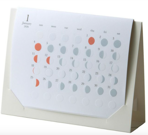 [Replug] mini The Phase of the Moon Desk Calendar 2026