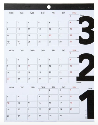 [Replug] 3's Calendar [Desk calendar] 2026