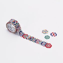 Bande Tape Hexagonal Pattern -Masking Roll Sticker-