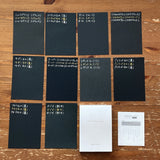 Memo Block BLACK Sumi/Siccocu -10 Different Papers-