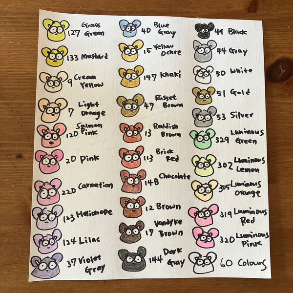 [Sakura Craypas]  Coupy-Pencil Regular 60 Colours