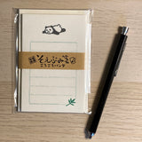 SALE [Furukawashiko] Mini Letter Set -Panda-