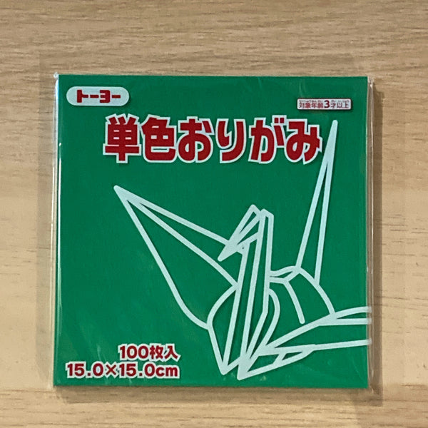[TOYO] Origami 15cm x 15cm 100 Sheets [Single Colour]