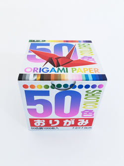 TOYO Origami 1000 Papers 50 Colours 7cm [Opend]