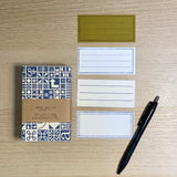 Letter Press Box / Memo Message Card [White Box : Thick Paper]