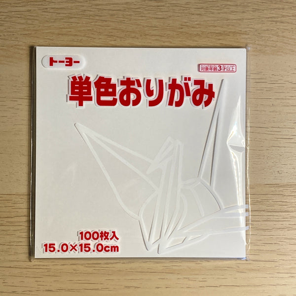 [TOYO] Origami 15cm x 15cm 100 Sheets [Single Colour]