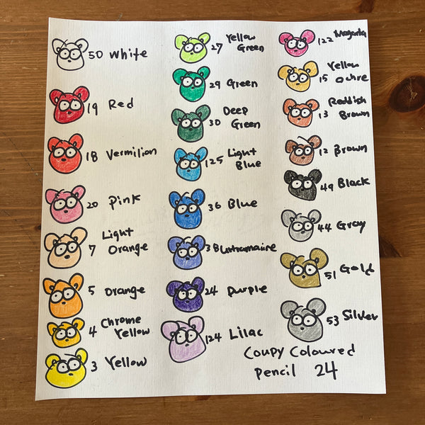 [Sakura Craypas] Coupy Coloured Pencil 24