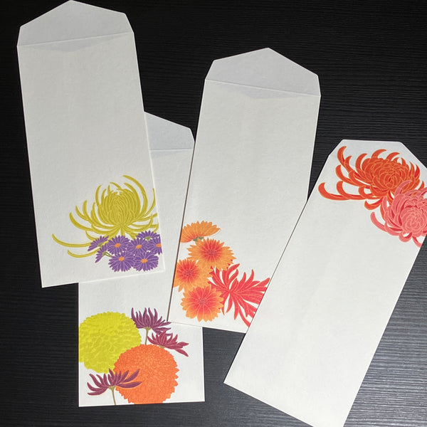 [Midori] Kami Series 紙シリーズ Fall Chrysanthemum Envelopes