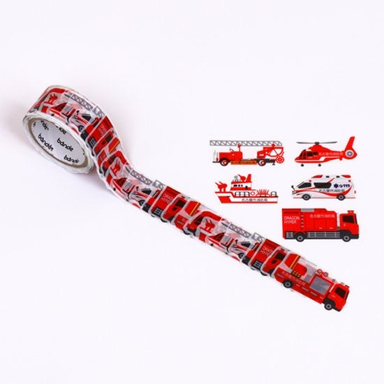 [Bande Tape] Nagoya Fire station : Masking Roll Sticker Special Designs