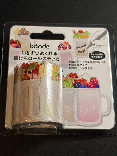 [Bande Tape] Drink : Masking Roll Sticker Special Designs