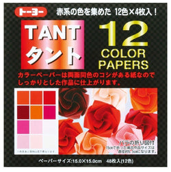 [TOYO] Double-Sided Origami : TANT Red 15cm