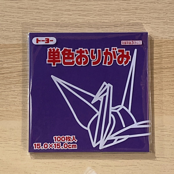 [TOYO] Origami 15cm x 15cm 100 Sheets [Single Colour]