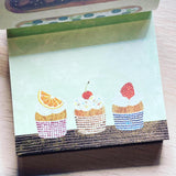RE-STOCKED Memo Pad Block -Three o'clock-